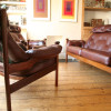 1960s Guy Rogers Leather Armchairs (3)