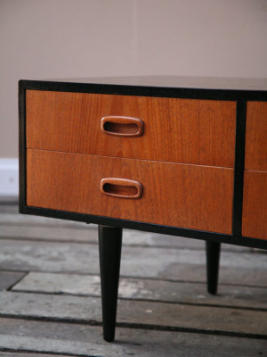 1960s Teak Chest of Drawers Coffee Table
