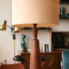 1960s Teak Table Lamp and Shade (1)