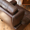 Brown leather Danish Armchair (2)