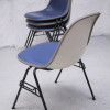 Herman Miller Blue Upholstered Stacking Chairs (1)