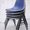 Herman Miller Blue Upholstered Stacking Chairs