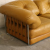 Large 1970s Leather Modular Sofa