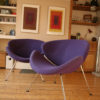 Pair of Purple Pierre Paulin Slice Chairs for Artifort