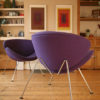 Pair of Purple Pierre Paulin Slice Chairs for Artifort (3)