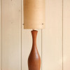 Teak Table Lamp with Fibreglass Shade (1)