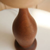 Teak Table Lamp with Fibreglass Shade (2)