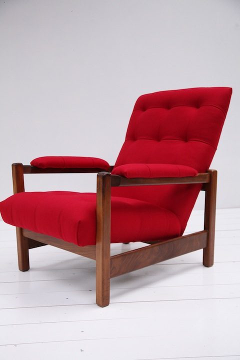 1970s Red Lounge Chair