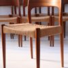 Set of 8 Teak Dining Chairs Designed by Arne Hovmand Olsen for Mogens Kold Denmark1