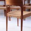 Set of 8 Teak Dining Chairs Designed by Arne Hovmand Olsen for Mogens Kold Denmark2