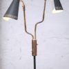 1950s black brass double floor lamp (2)