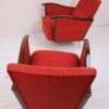 Pair of Red 1950s Lounge Chairs 4