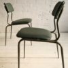 1950s Green Leather Industrial Side Chair2