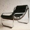 1970s Chrome & Leather Lounge Chair