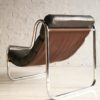 1970s Chrome & Leather Lounge Chair1