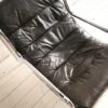 1970s Chrome & Leather Lounge Chair3