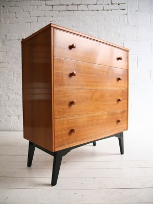 1950s Walnut Chest of Drawers