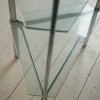 Glass and Chrome Shelving Unit by Merrow Associates UK 2