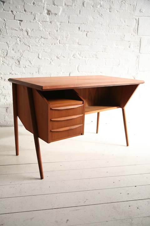 Teak 1960s Danish Desk 1