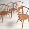 Vintage Ercol Cowhorn Dining Chairs 2