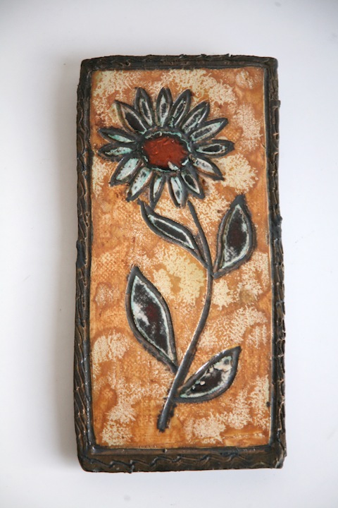 Wye Pottery Flower Wall Plaque