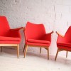 Set of 4 Orange 1950s Chairs 3