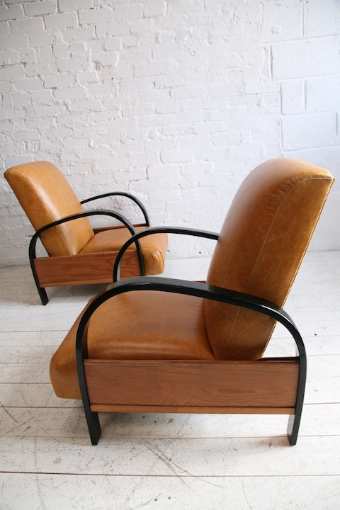 1930s Leather Armchairs 2
