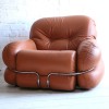1970s Leather Chairs by Adriano Piazzesi Italy2