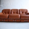 1970s Leather Sofa by Adriano Piazzesi Italy2