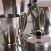 Gense Stainless Steel Coffee Set and Tray