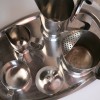 Gense Stainless Steel Coffee Set and Tray 2