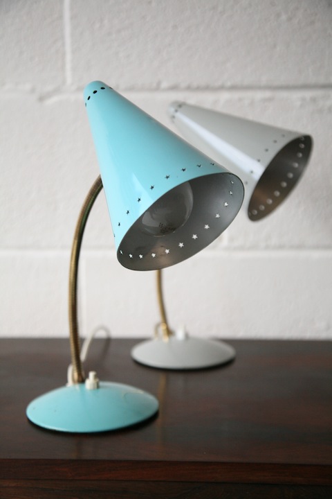 Blue and Grey Maclamp Desk Lamps
