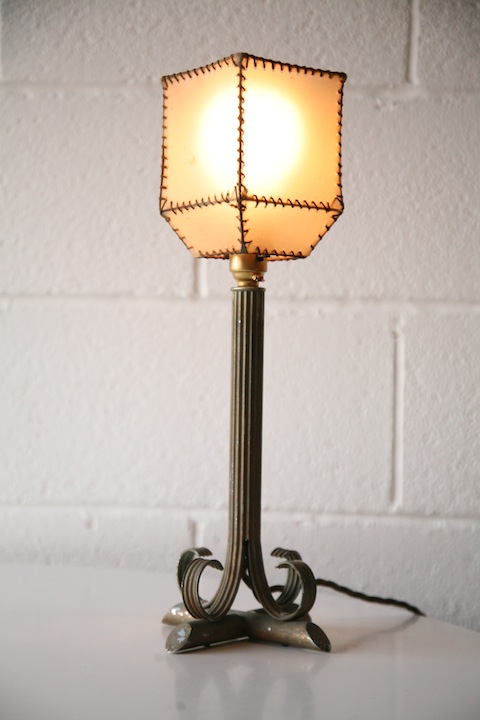 1940s Table Lamp and Shade