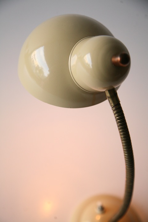 1950s Italian Cream Desk Lamp