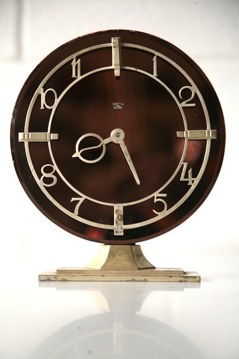 1950s Smiths Glass Mantle Clock