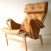 Bruno Mathesson Pernilla Chair in Beige Leather