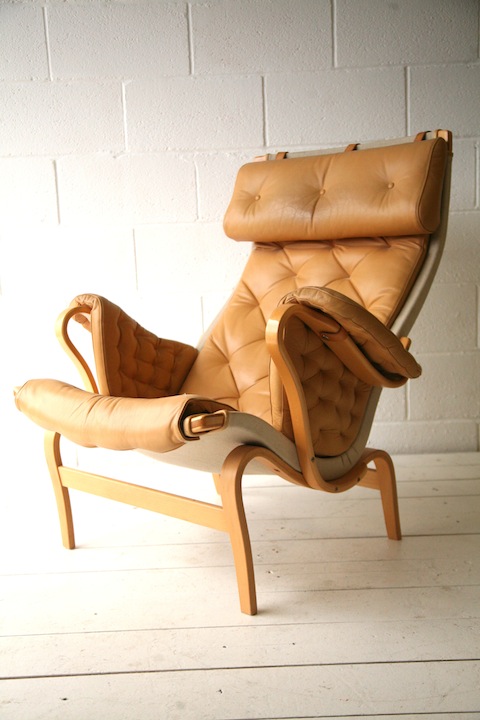 Bruno Mathesson Pernilla Chair in Beige Leather