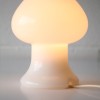 Vintage White Glass Table Lamp 1