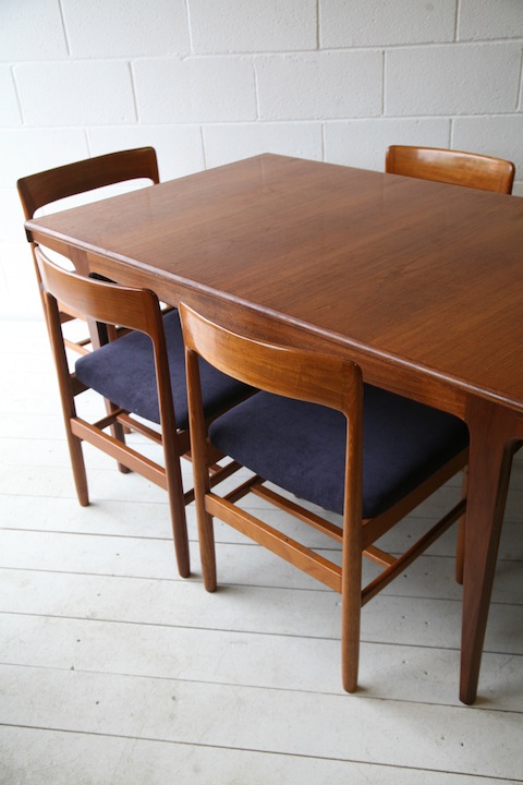 1960s Teak Dining Table and 6 Chairs by Dalescraft