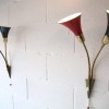 1950s Black Red Wall Lights 2
