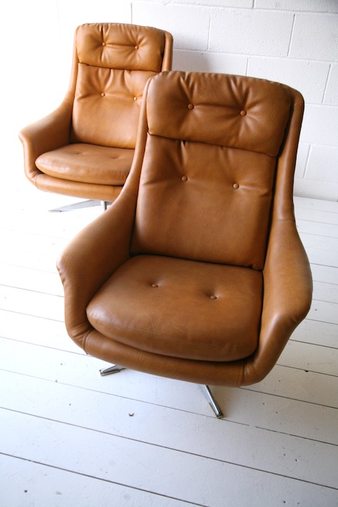 1960s Swivel Chairs Made in Sweden 5