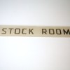 Art Deco Glass Stockroom Sign1