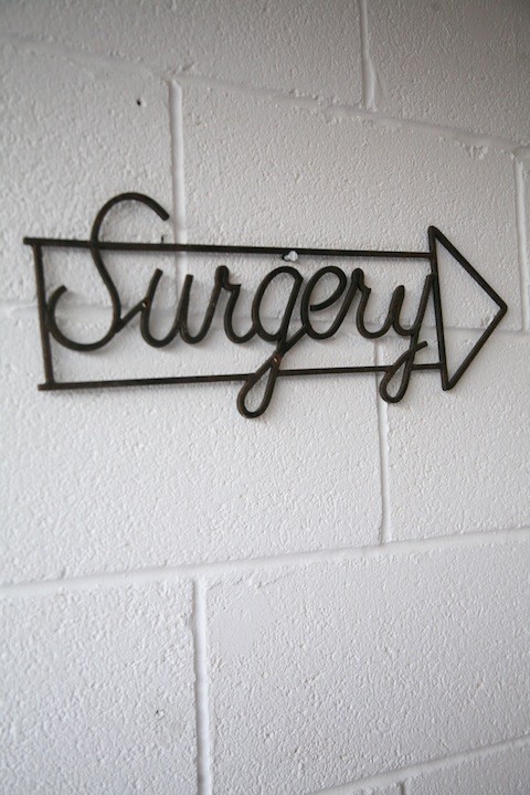 VIntage Surgery Sign