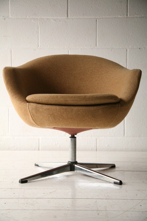 Small 1970s Swivel Chair