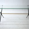 1950s Brass and Glass Modernist Coffee Table3