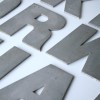 16 Large VIntage Metal Shop Letters Doric Font
