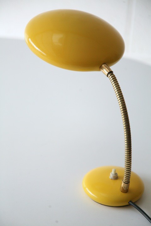 1950s Yellow Italian Desk Lamp