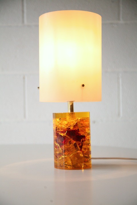 1960s Shatterline Table Lamp