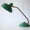 1950s Green Brass Desk Lamp4