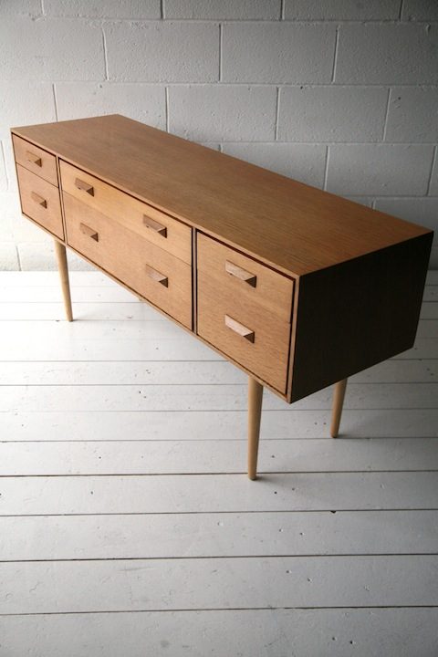 1960s Oak Chest of Drawers by Stag